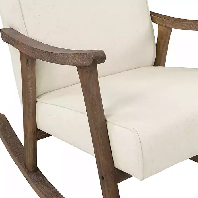New Kirklands Home Gainsborough Upholstered Rocking Chair Ivory
