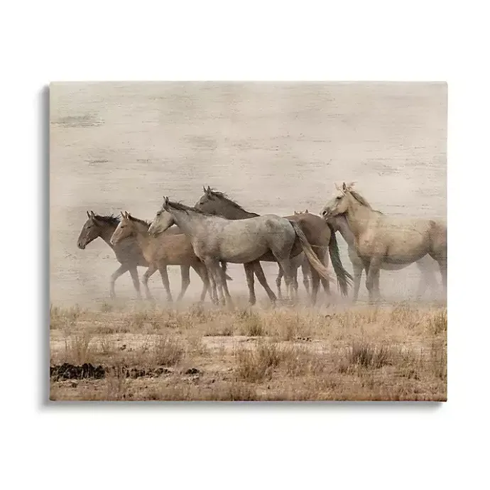 Outlet Kirklands Home Galloping Horse Herd Canvas Art Print, 48x36 in.