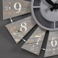Sale Kirklands Home Galvanized Windmill Wall Clock Gray