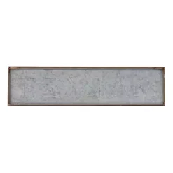 Clearance Kirklands Home Galvanized Iron Market Wall Sign Silver