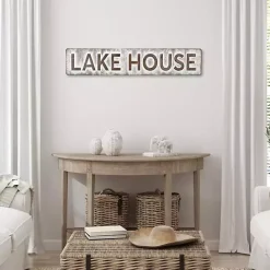 Hot Kirklands Home Galvanized Metal Lake House Wall Sign
