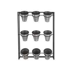 Kirklands Home Galvanized Wall Holder Planter Silver
