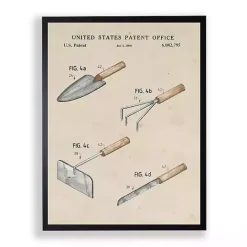 Discount Kirklands Home Garden Tools Patent Framed Art Print