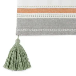 Sale Kirklands Home Gather with Pumpkin Harvest Table Runner White