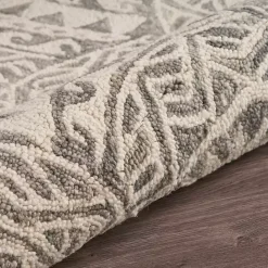 Discount Kirklands Home Geometric Round Waves Area Rug, 6 ft.