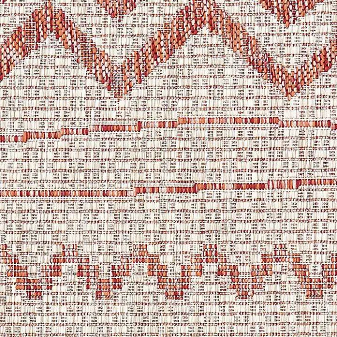 New Kirklands Home Geometric Stripe Sun Shower Outdoor Area Rug, 5x8