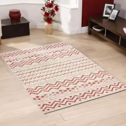 Clearance Kirklands Home Geometric Stripe Sun Shower Outdoor Area Rug, 7x9