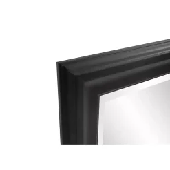 Hot Kirklands Home George Ridged Rectangular Wall Mirror Black