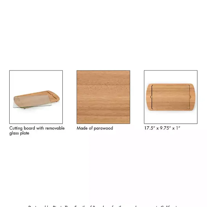 Best Kirklands Home Georgia Tech Wood and Glass Serving Board