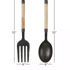 Hot Kirklands Home Giant 2-pc. Spoon And Fork Wall Sculptures