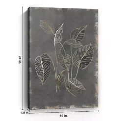 Clearance Kirklands Home Gilded Botanical III Canvas Art Print
