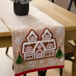 Online Kirklands Home Gingerbread House Christmas Table Runner, 90 in.