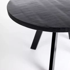 Outlet Kirklands Home Glenn Midnight Wood Dining Table Black