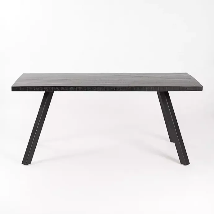 Best Kirklands Home Glenn Midnight Wood Rectangular Dining Table Black