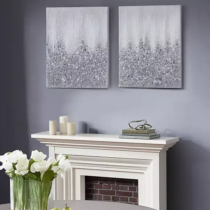 Sale Kirklands Home Glimmer Gradient 2-pc. Abstract Wall Art