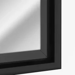 New Kirklands Home Glossy Black Frame Leaning Mirror