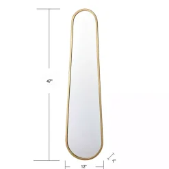 Sale Kirklands Home Gold Abstract Oblong Wall Mirror