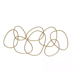 New Kirklands Home Abstract Rings Metal Wall Plaque Gold
