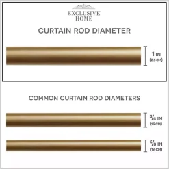 Best Kirklands Home Gold Aged Mercury Sphere Curtain Rod, 72 in.