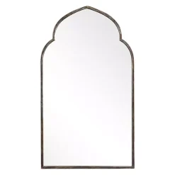 Hot Kirklands Home Gold and Bronze Metal Arch Mirror