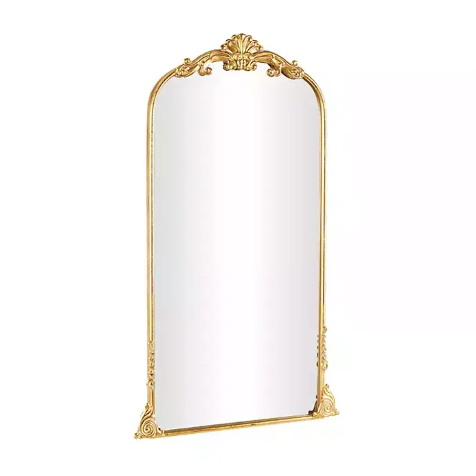 Hot Kirklands Home Gold Arched Baroque Mirror