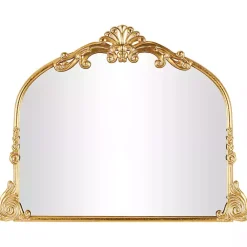 Discount Kirklands Home Gold Arched Baroque Wall Mirror