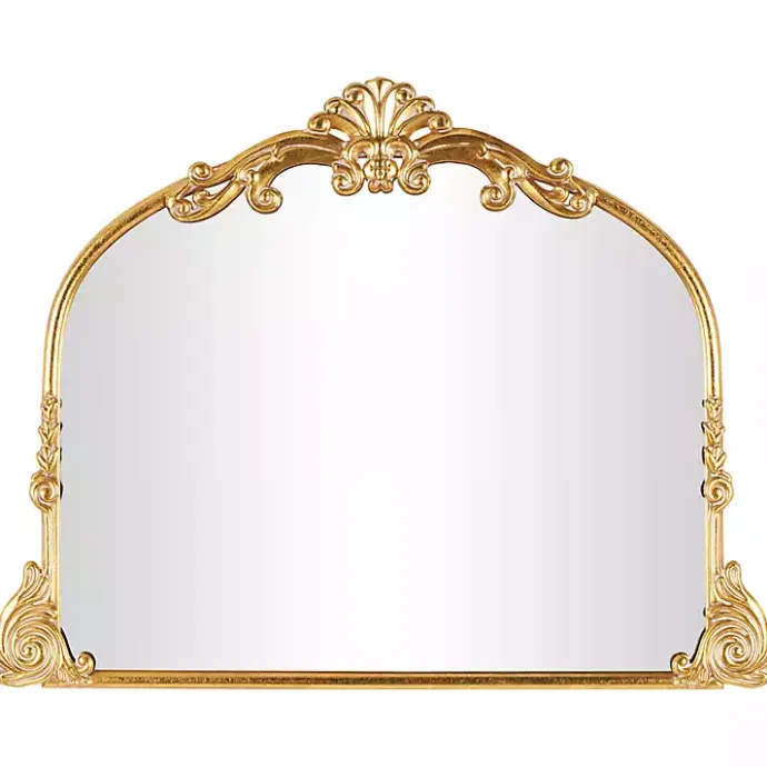 Discount Kirklands Home Gold Arched Baroque Wall Mirror