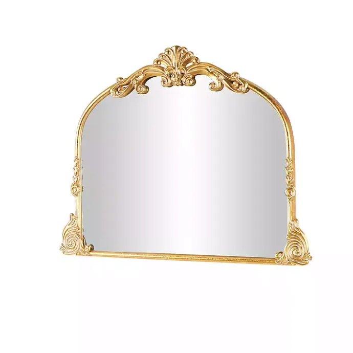 Discount Kirklands Home Gold Arched Baroque Wall Mirror