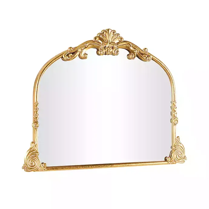 Discount Kirklands Home Gold Arched Baroque Wall Mirror