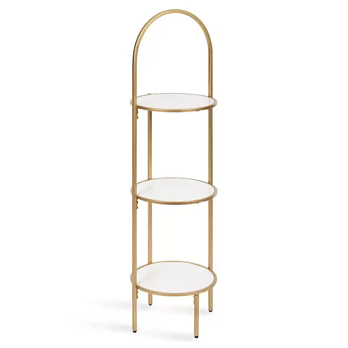 Best Kirklands Home Gold Arched 3-Tier Plant Stand