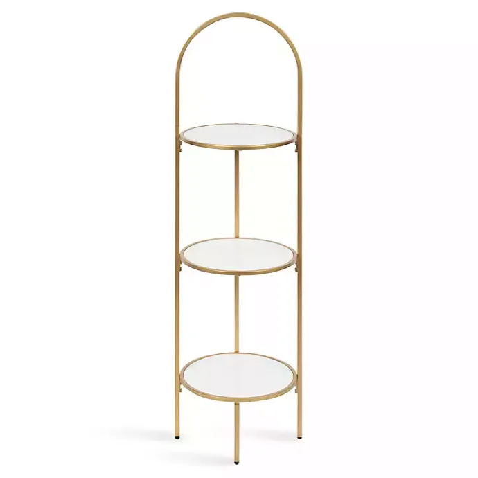 Best Kirklands Home Gold Arched 3-Tier Plant Stand