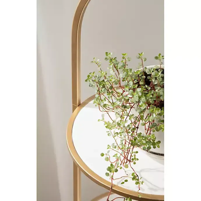 Best Kirklands Home Gold Arched 3-Tier Plant Stand