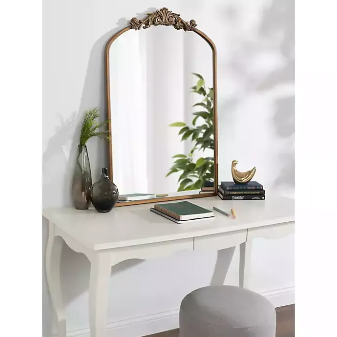 Sale Kirklands Home Arendahl Arched Mirror, 24x36 in. Gold
