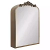 Kirklands Home Gold Arendahl Arched Mirror Jewelry Cabinet