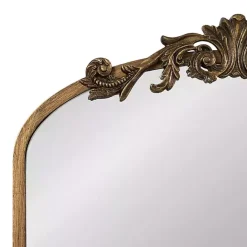 Kirklands Home Gold Arendahl Arched Mirror Jewelry Cabinet
