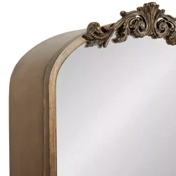 Kirklands Home Gold Arendahl Arched Mirror Jewelry Cabinet
