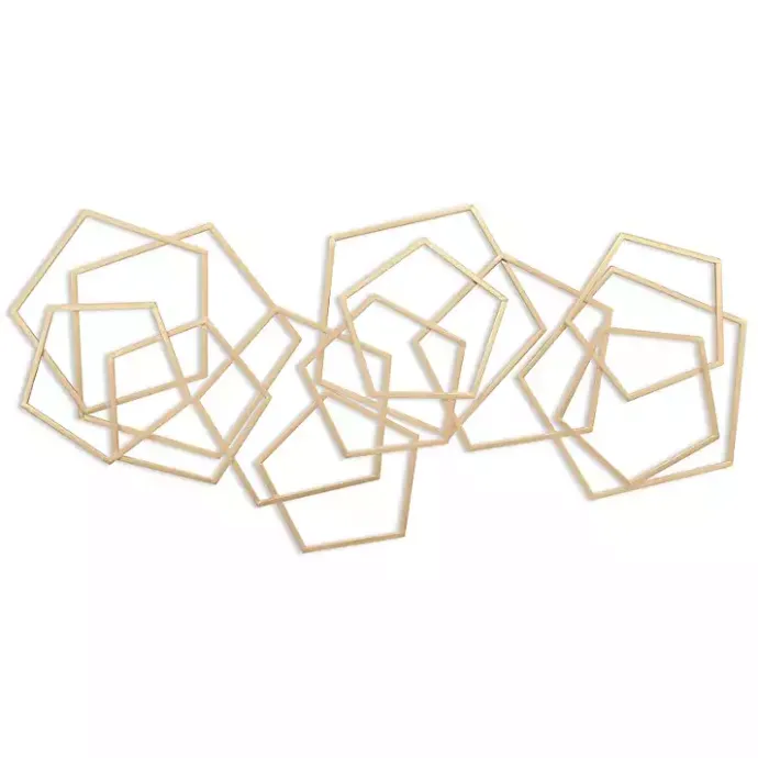 Sale Kirklands Home Astraga Pentagon Plaque Gold