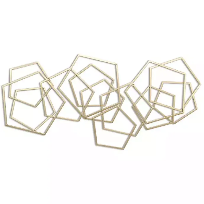 Sale Kirklands Home Astraga Pentagon Plaque Gold