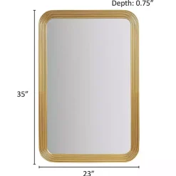 Outlet Kirklands Home Gold Aurelia Fluted Wall Mirror