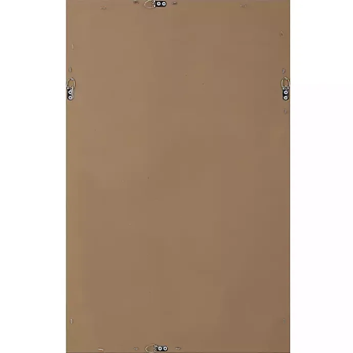 Kirklands Home Beaded Double Frame Beveled Wall Mirror Gold