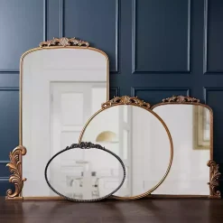 Hot Kirklands Home Gold Bordeaux Ornate Scroll Mirror