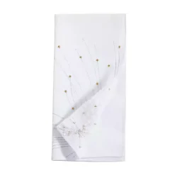 Best Kirklands Home Gold Cascading Firework Napkins, Set of 4 White