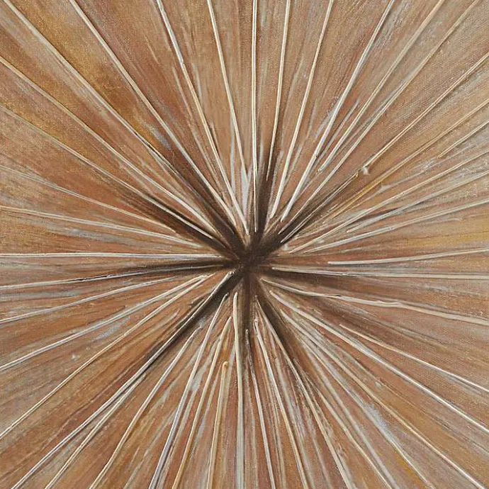 Clearance Kirklands Home Gold Contemporary Burst Framed Canvas Art Print