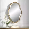 Best Kirklands Home Gold Curved Beveled Frame Mirror