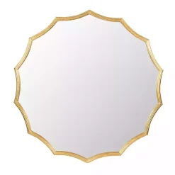 Outlet Kirklands Home Gold Curved Sunburst Wall Mirror