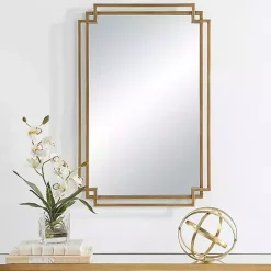 Online Kirklands Home Gold Double Frame Wall Mirror