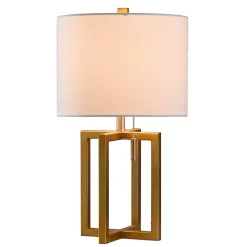New Kirklands Home Gold Finish Table Lamp White