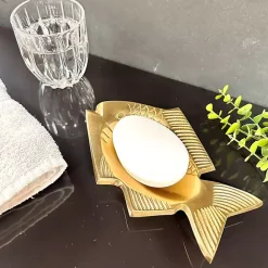 Sale Kirklands Home Fish Soap Dishes, Set of 2 Gold