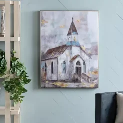 Online Kirklands Home Gold Foil Steeple Framed Canvas Art Print