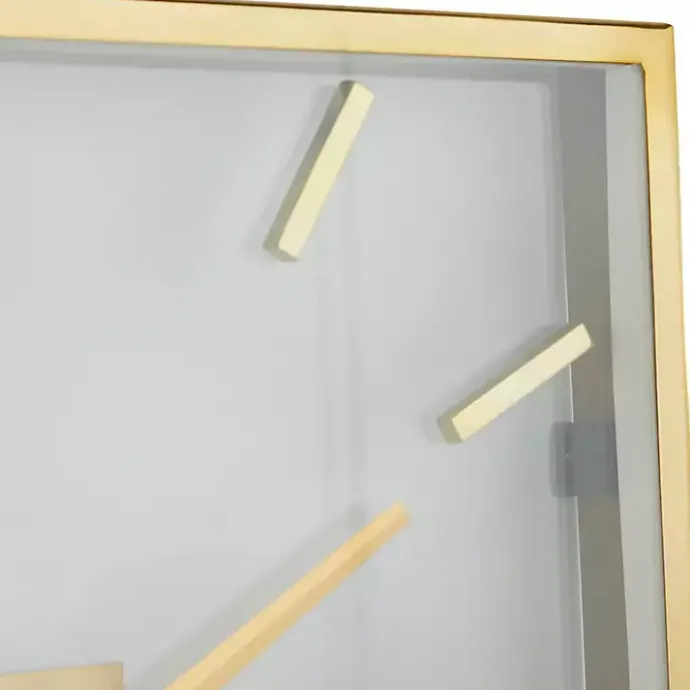 Kirklands Home Gold Frame & Clear Face Wall Clock